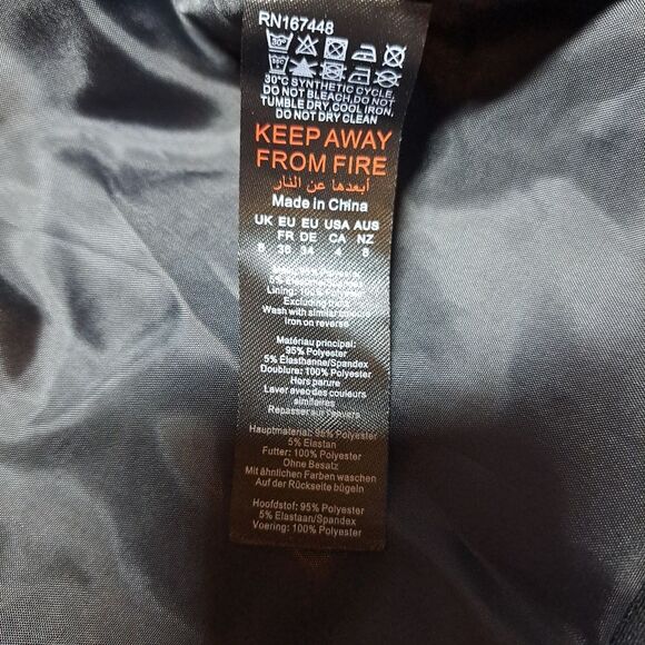 PrettyLittleThing tall woven pocket detail double breasted blazer size 4 NWT - Picture 9 of 10